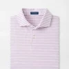 Albatross Stripe Cotton Blend Piqué Polo