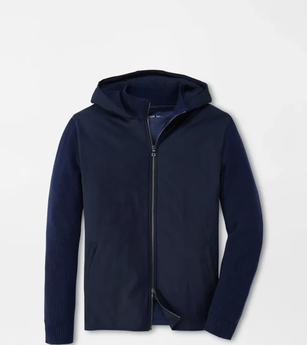 Artisan Crafted Cashmere Hooded Bomber