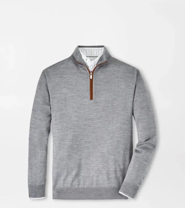 Autumn Crest Suede Trim Quarter-Zip