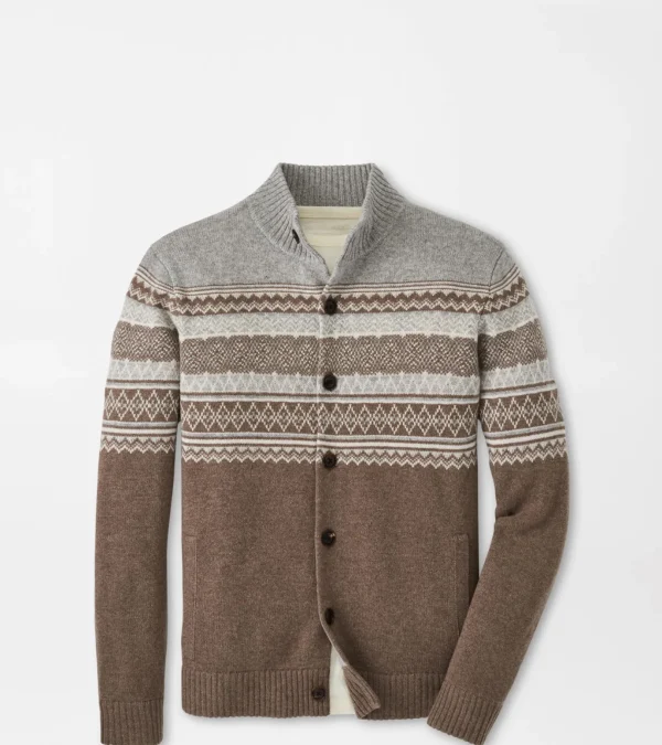 Brunhall Full-Button Fair Isle Cardigan