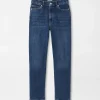 Crawford High Rise Straight Crop Denim Jean