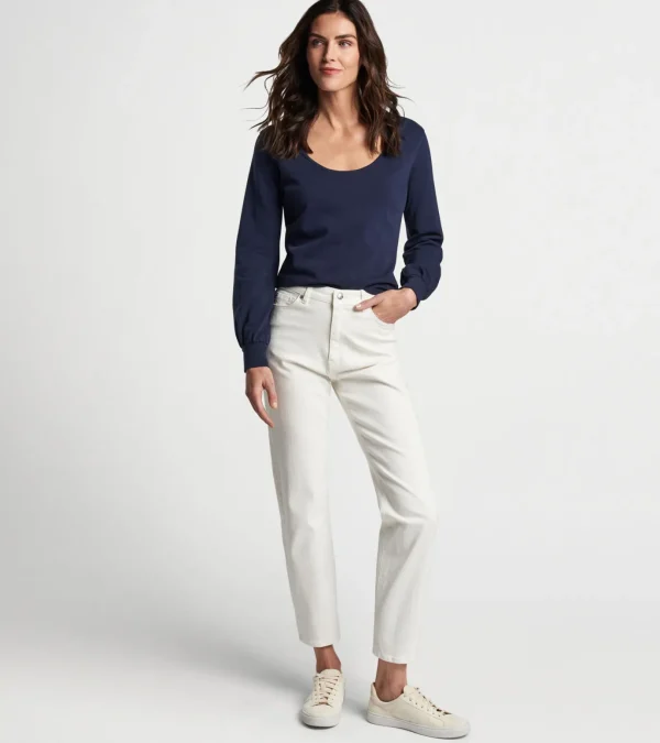 Crawford High Rise Straight Crop Jean