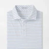 Crown Comfort Cotton Polo Harp Stripe