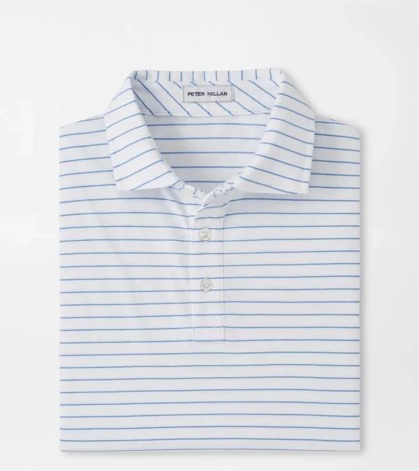 Crown Comfort Cotton Polo Harp Stripe