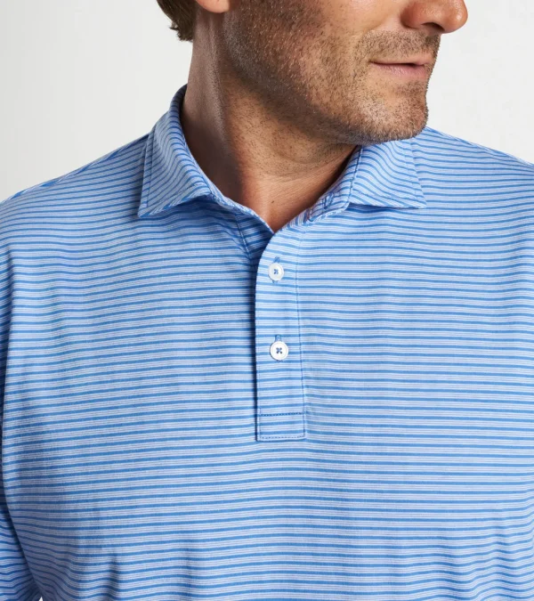 Crown Comfort Cotton Polo Trip Stripe