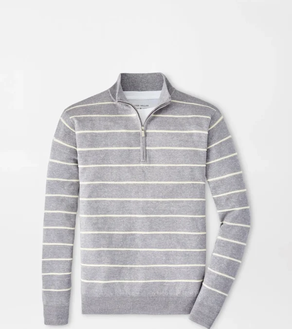 Eastham Striped Quarter-Zip Sweater