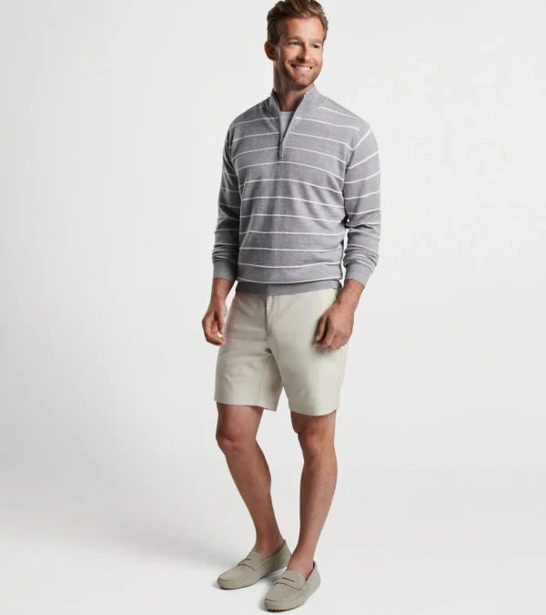 Eastham Striped Quarter-Zip Sweater