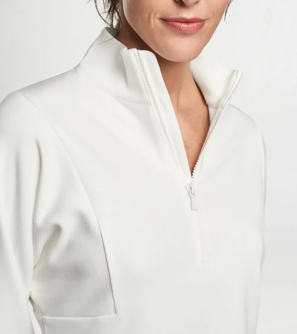 Flora Knit Half-Zip Pullover