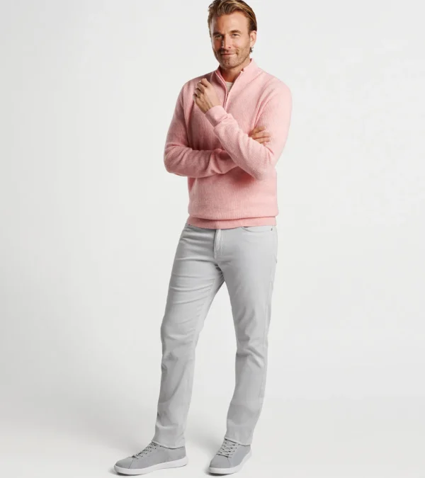 Harbour Cashmere Linen Quarter Zip