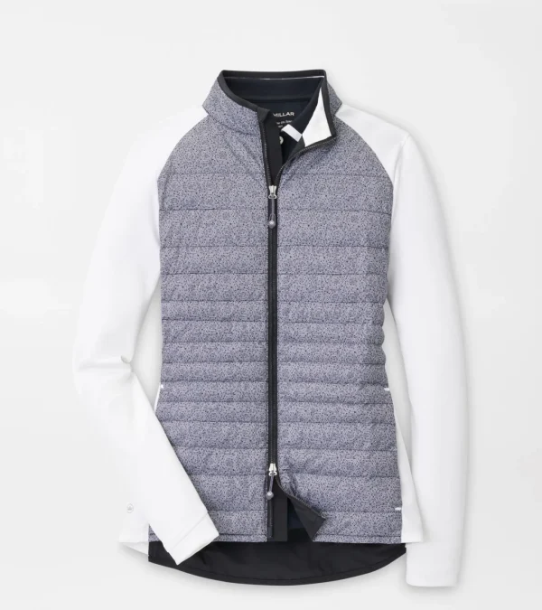 Hexagons Print Merge Hybrid Jacket