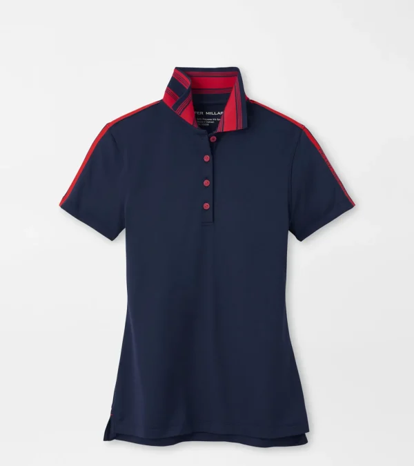 Hicks Stripe Collar Sport Polo