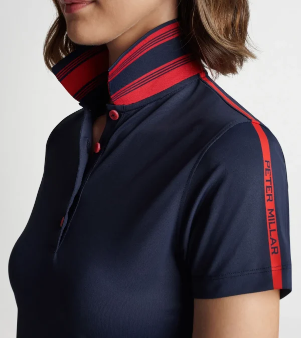 Hicks Stripe Collar Sport Polo