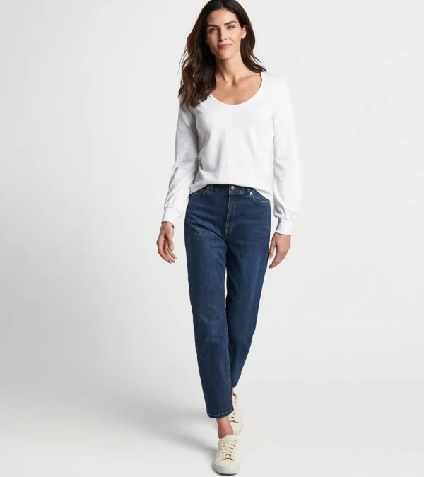 Kate Long-Sleeve Scoop Neck Henley