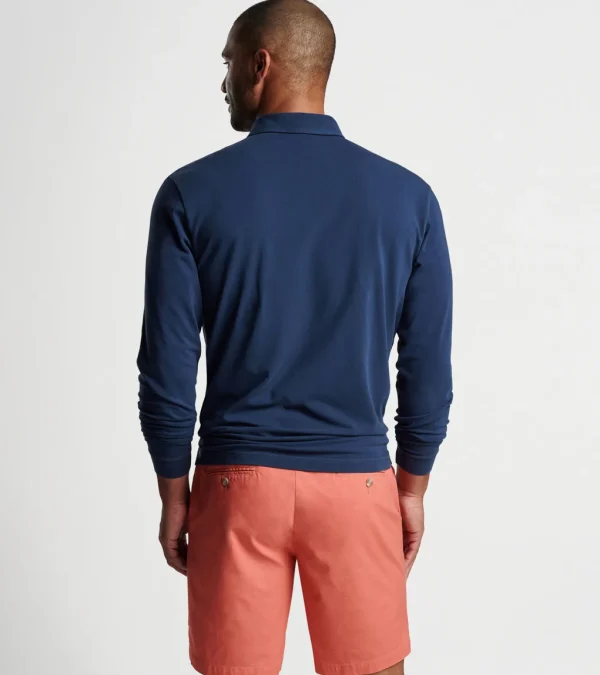 Lava Wash Long Sleeve Polo