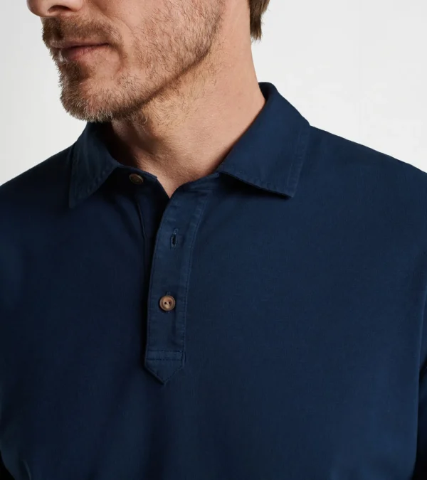 Lava Wash Long-Sleeve Polo