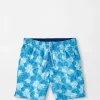 Linework Monstera Youth Swim Trunk