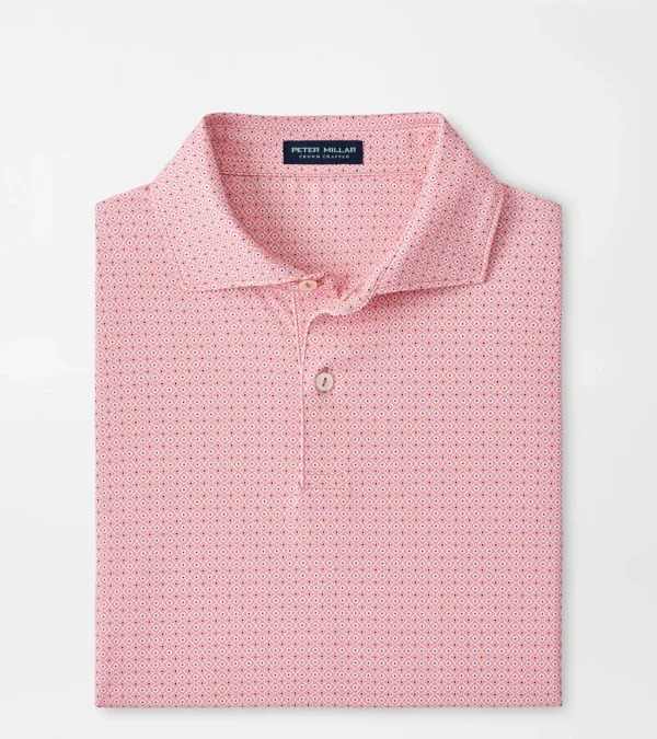 Lloyd Dot Geo Performance Jersey Polo