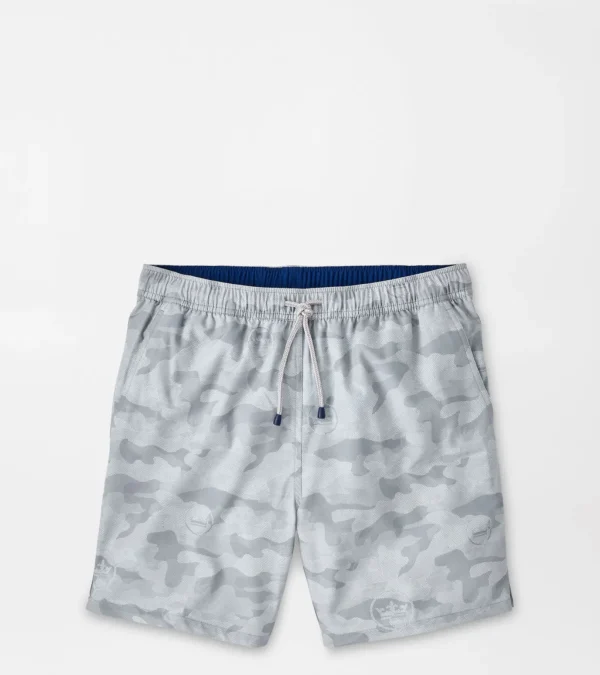 Logo Camo Swim Trunk