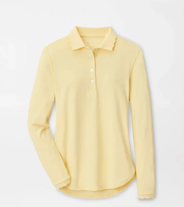 Opal Long-Sleeve Stretch Jersey Polo