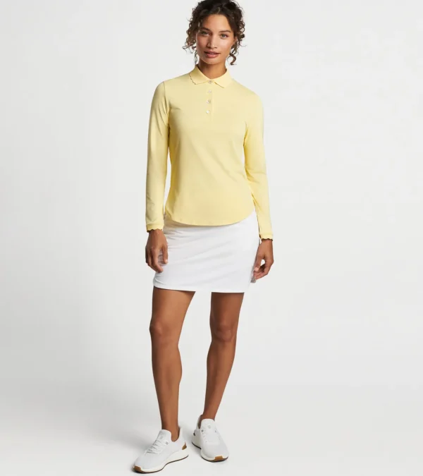 Opal Long-Sleeve Stretch Jersey Polo