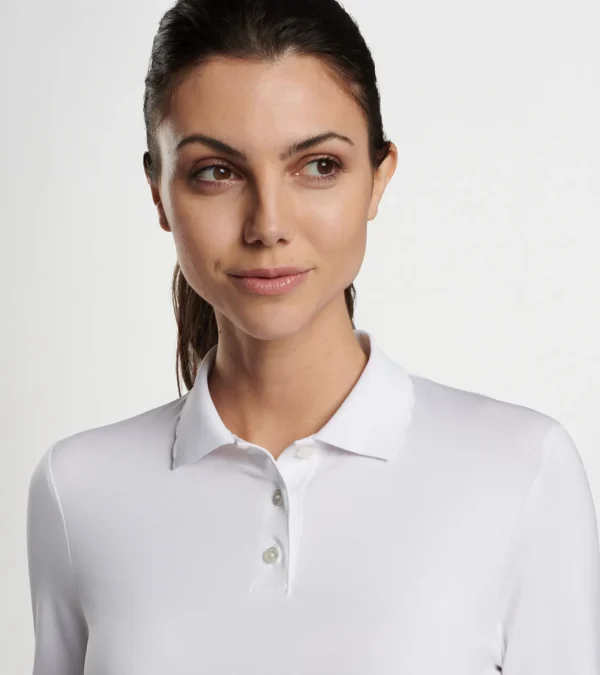 Opal Long-Sleeve Stretch Jersey Polo