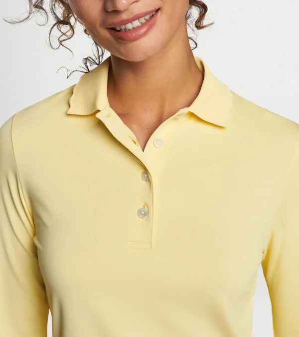 Opal Long-Sleeve Stretch Jersey Polo