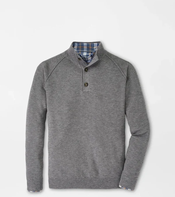 Parkway Textured 3-Button Mock