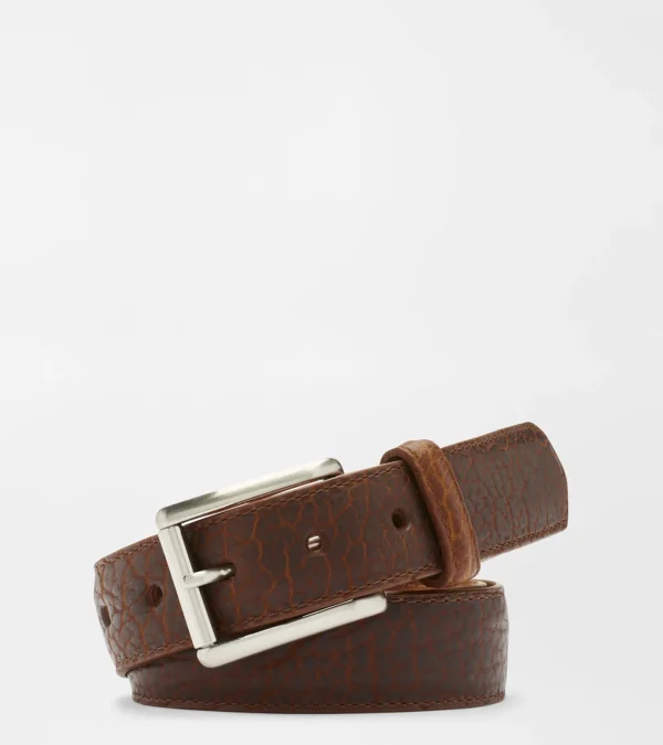 Pebble Bison Belt