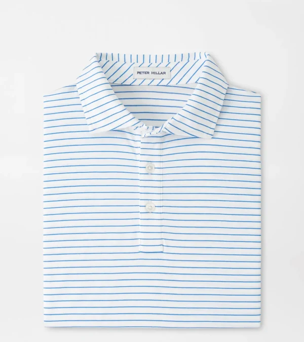 Pilot Mill Cedar Stripe Short-Sleeve Polo