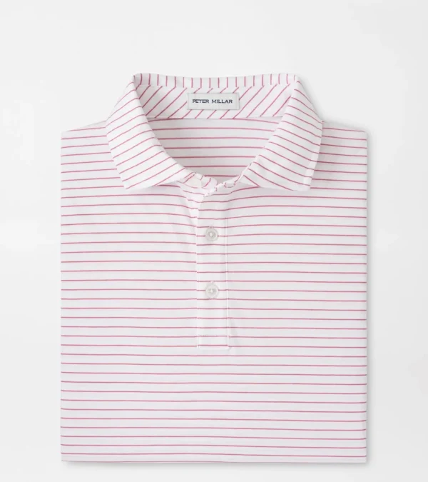 Pilot Mill Cedar Stripe Short-Sleeve Polo