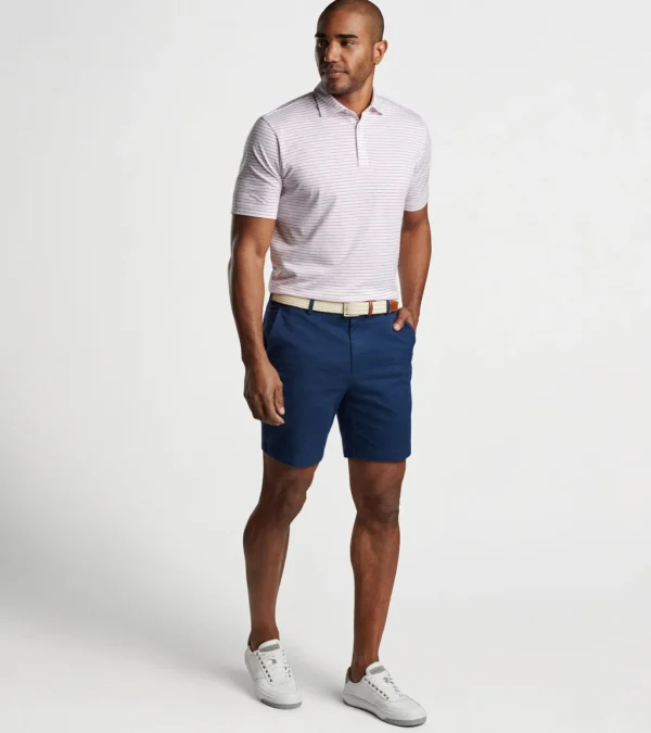 Pilot Mill Cedar Stripe Short-Sleeve Polo