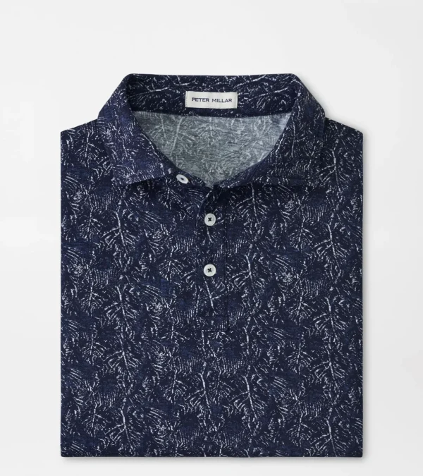 Pilot Mill Indigo Palms Short-Sleeve Polo