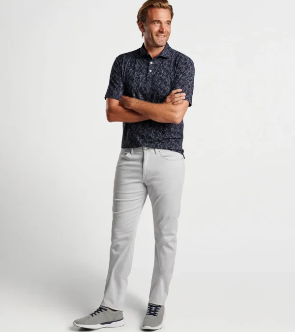 Pilot Mill Indigo Palms Short-Sleeve Polo