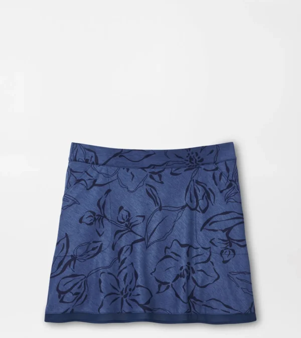 Sally Tonal Floral Trim Skort