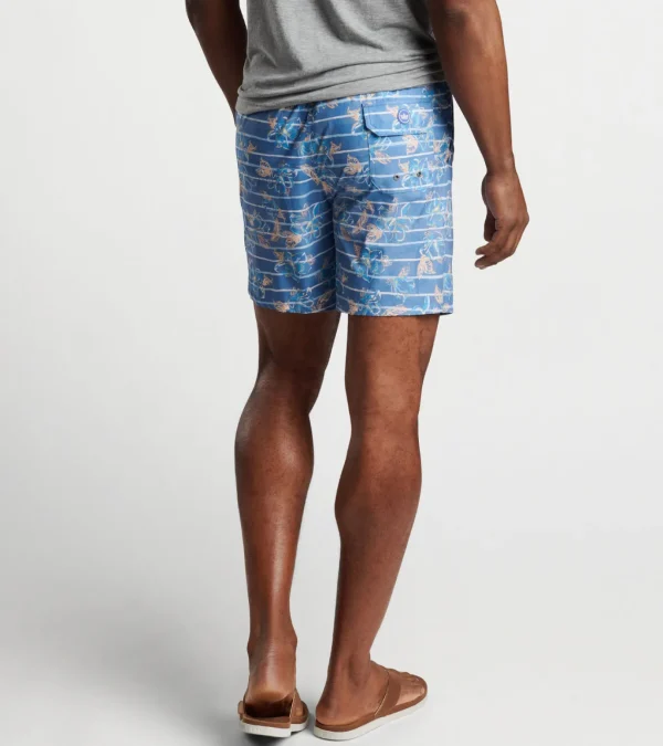 Surf's Up Striped Swim Trunk