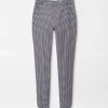 Surge Gingham Print Performance Ankle Pant