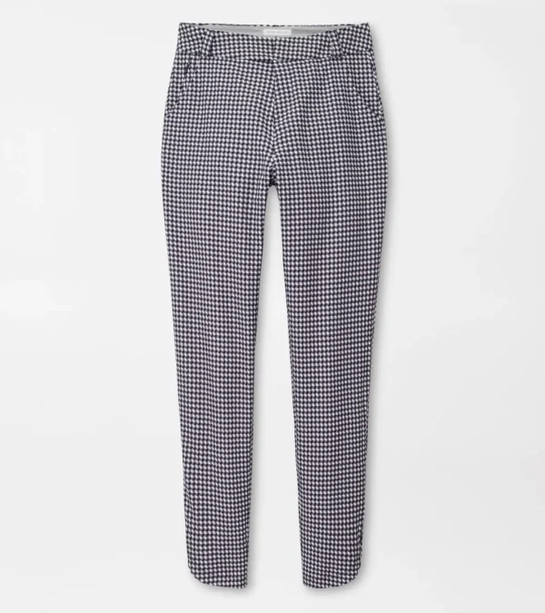 Surge Gingham Print Performance Ankle Pant