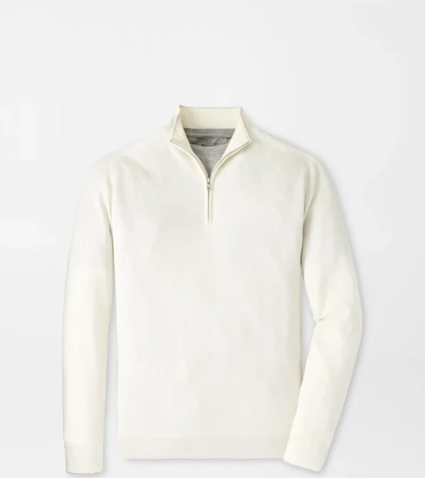 Voyager Cashmere-Silk Saddle Shoulder Quarter-Zip