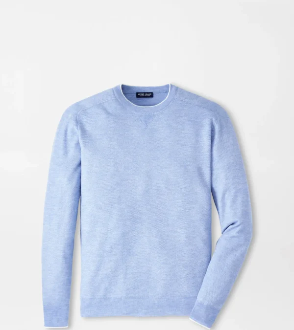 Voyager Cashmere-Silk Saddle Shoulder Crew