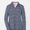 Women's Raglan-Sleeve Perth Metallic Stripe Layer