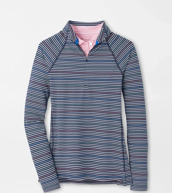 Women's Raglan-Sleeve Perth Metallic Stripe Layer