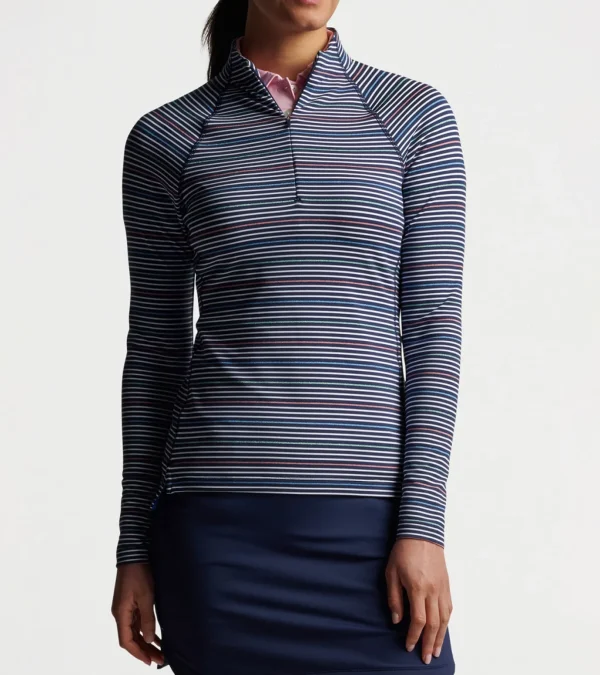 Women's Raglan-Sleeve Perth Metallic Stripe Layer