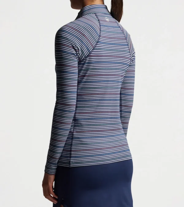 Women's Raglan-Sleeve Perth Metallic Stripe Layer